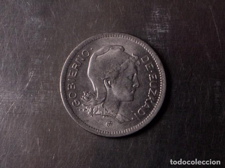Monedas Rep&uacute;blica: 1 PTA MONEDA GOBIERNO DE EUZKADI 1937 - Foto 1