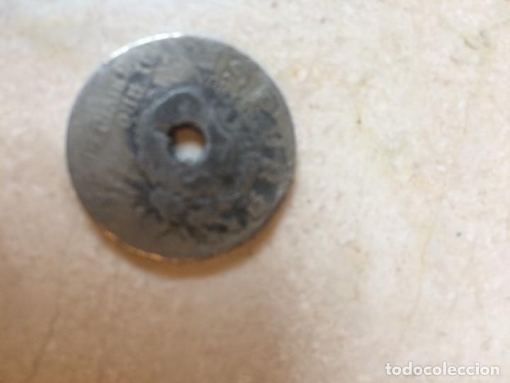 Monedas Rep&uacute;blica: MONEDA 25 CENTIMOS 1937 - Foto 2