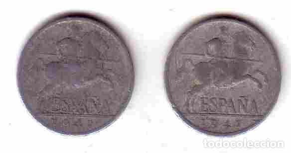 Monedas Rep&uacute;blica: 5 CENTIMOS 1941 (LOTE 2 MONEDAS) - Foto 1