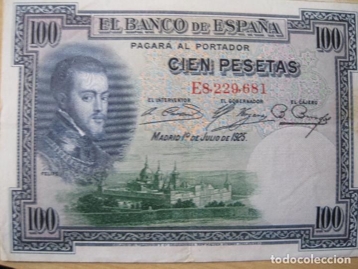 Monedas Rep&uacute;blica: 100 PESETAS 1925 SERIE E EN ESTADO DE RC - Foto 1