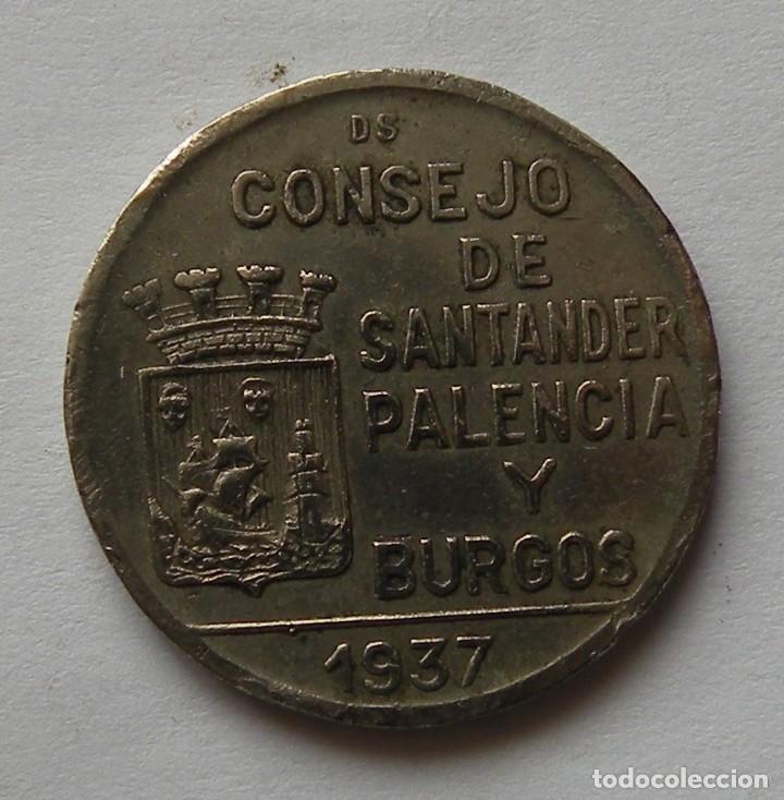Monedas Rep&uacute;blica: 1 pta de 1937 - Foto 2