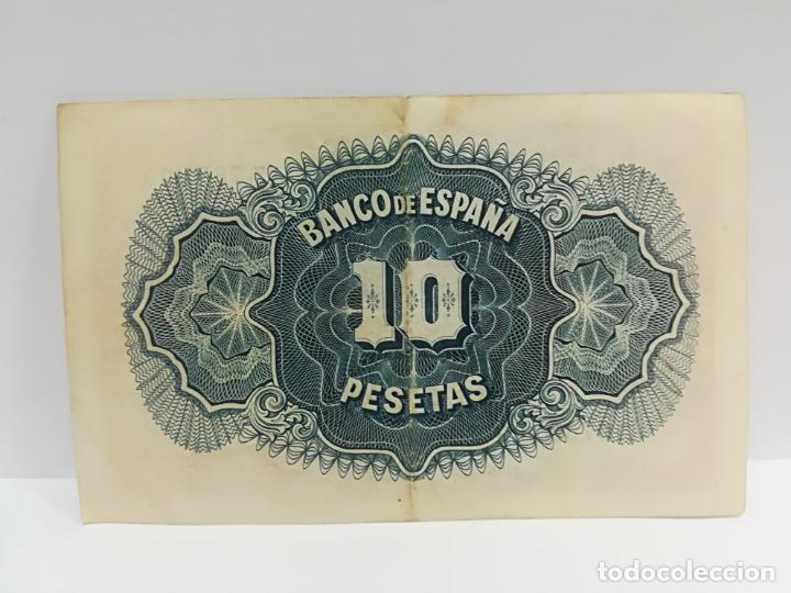 Monedas República: BILLETE DE DIEZ 10 PESETAS CERTIFICADO DE PLATA 1935 SERIE A - BUEN ESTADO - Foto 2 - 231957990