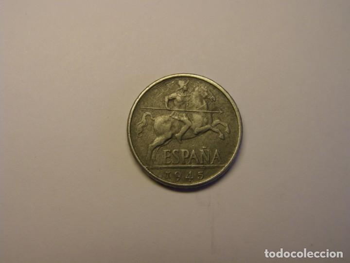 Monedas Rep&uacute;blica: Moneda de 10 c&eacute;ntimos, estado espa&ntilde;ol, a&ntilde;o 1945. - Foto 1