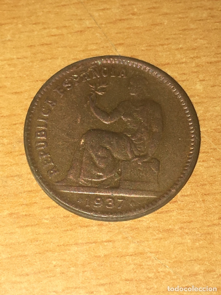 Monedas Rep&uacute;blica: 50 c&eacute;ntimos 1937 republica - Foto 1