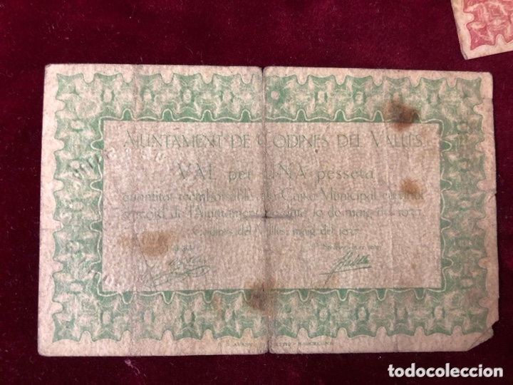 Monedas Rep&uacute;blica: 1 pta Codines del Valles - Foto 1