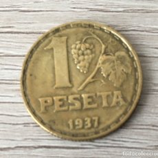 Monedas República: 1 PESETA DE 1937 DE LA REPUBLICA. Lote 219748580