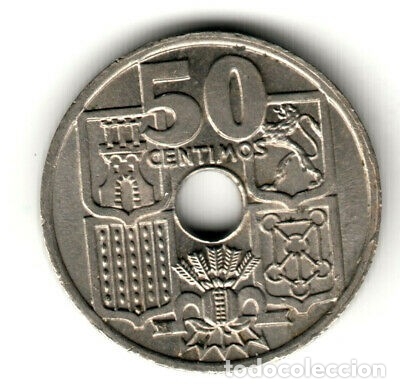 Monedas Rep&uacute;blica: 50 centimos flecha invertida error - Foto 2