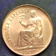 Monedas República: - CINCUENTA CÉNTIMOS DE PESETA 1937. 6,09 GRAMOS.