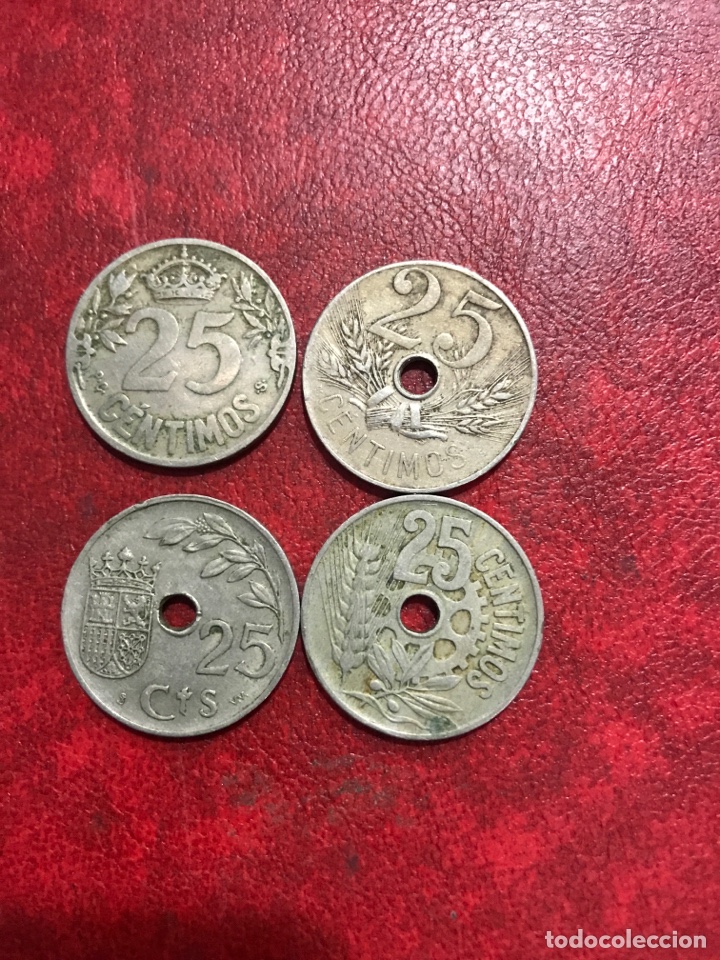 Monedas Rep&uacute;blica: LOTE DE 4 MONEDAS DE LA II REP&Uacute;BLICA - Foto 1