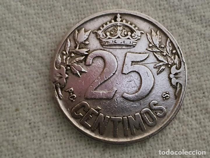 Monedas Rep&uacute;blica: 25 c&eacute;ntimos 1925 - MBC/VF - Foto 1