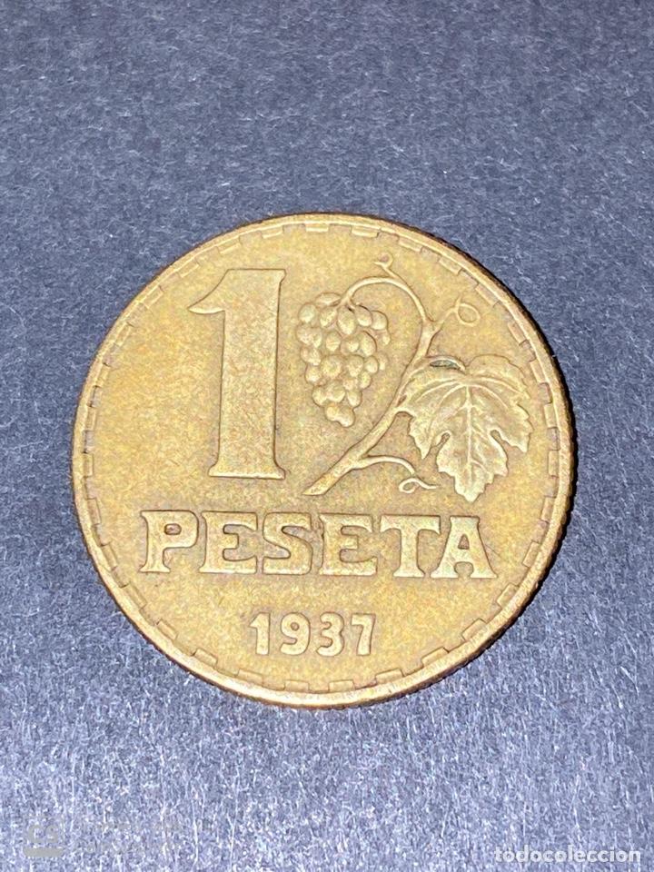 Monedas República: MONEDA. ESPAÑA. 1 PESETA. 1937. VER FOTOS - Foto 3 - 198987961