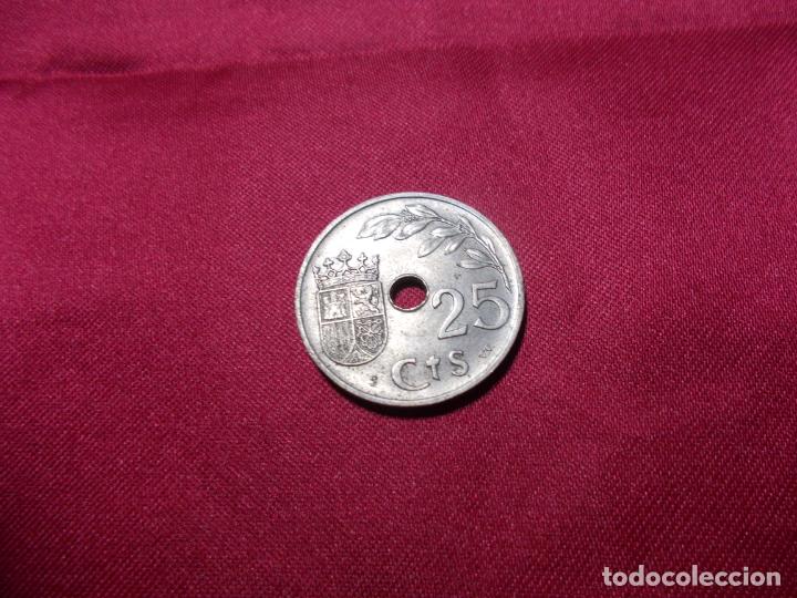 Monedas Rep&uacute;blica: 25 CENTIMOS DEL ESTADO ESPA&Ntilde;OL DE 1937 SIN CIRCULAR - Foto 2