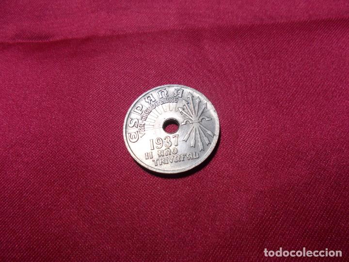 Monedas Rep&uacute;blica: 25 CENTIMOS DEL ESTADO ESPA&Ntilde;OL DE 1937 SIN CIRCULAR - Foto 1