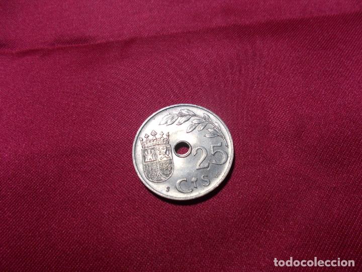 Monedas Rep&uacute;blica: 25 CENTIMOS DEL ESTADO ESPA&Ntilde;OL DE 1937 SIN CIRCULAR - Foto 2