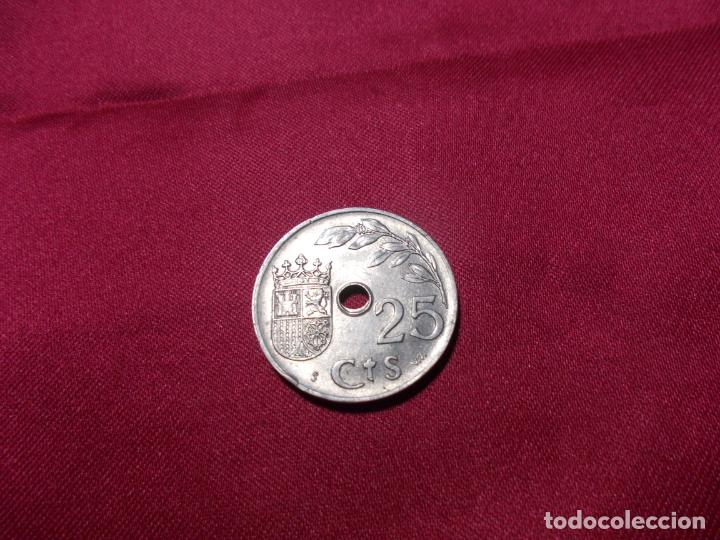 Monedas Rep&uacute;blica: 25 CENTIMOS DEL ESTADO ESPA&Ntilde;OL DE 1937 SIN CIRCULAR - Foto 2
