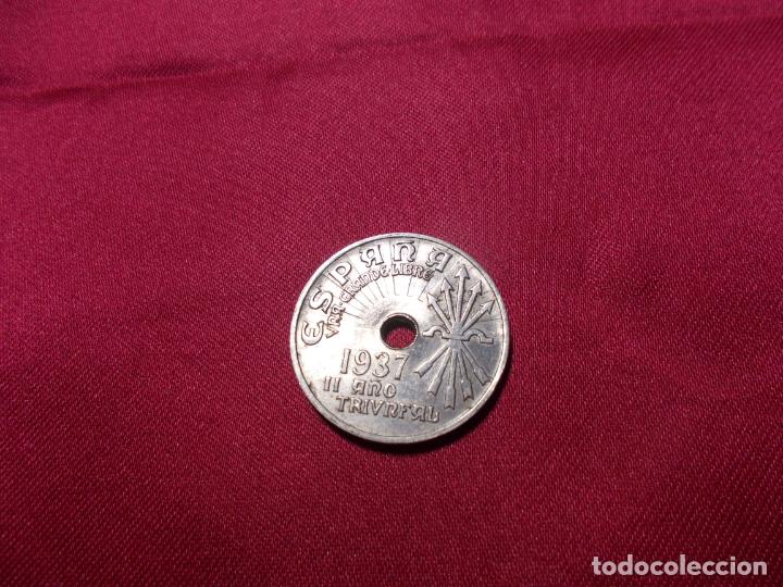Monedas Rep&uacute;blica: 25 CENTIMOS DEL ESTADO ESPA&Ntilde;OL DE 1937 SIN CIRCULAR - Foto 1
