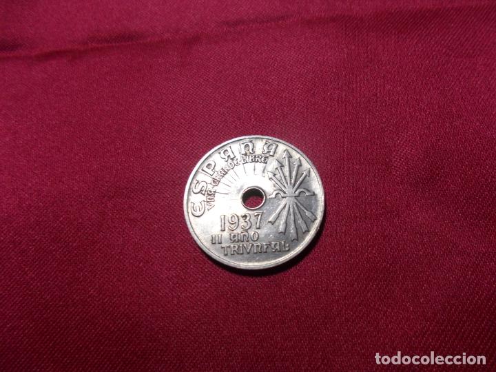Monedas Rep&uacute;blica: 25 CENTIMOS DEL ESTADO ESPA&Ntilde;OL DE 1937 SIN CIRCULAR - Foto 1