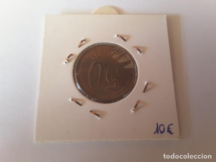 Monedas Rep&uacute;blica: 50 c&eacute;ntimos Rep&uacute;blica Espa&ntilde;ola - Foto 2