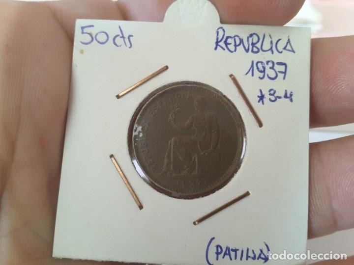 Monedas Rep&uacute;blica: 50 c&eacute;ntimos Rep&uacute;blica Espa&ntilde;ola - Foto 1