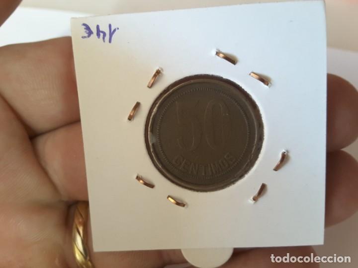 Monedas Rep&uacute;blica: 50 c&eacute;ntimos Rep&uacute;blica Espa&ntilde;ola - Foto 2