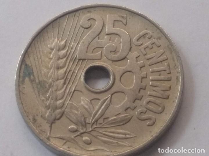 Monedas Rep&uacute;blica: 25 centimos 1934 BC+ - Foto 5