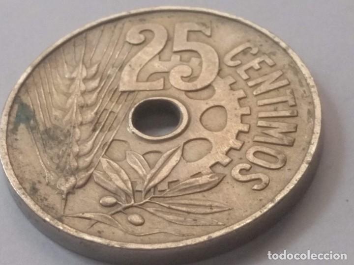 Monedas Rep&uacute;blica: 25 centimos 1934 BC+ - Foto 6