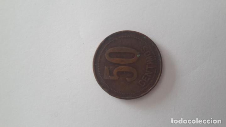 Monedas Rep&uacute;blica: 50 c&eacute;ntimos 1937 - Foto 1