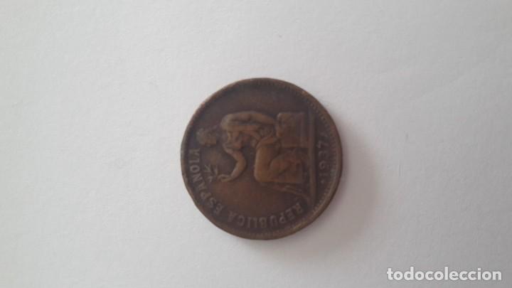 Monedas Rep&uacute;blica: 50 c&eacute;ntimos 1937 - Foto 2