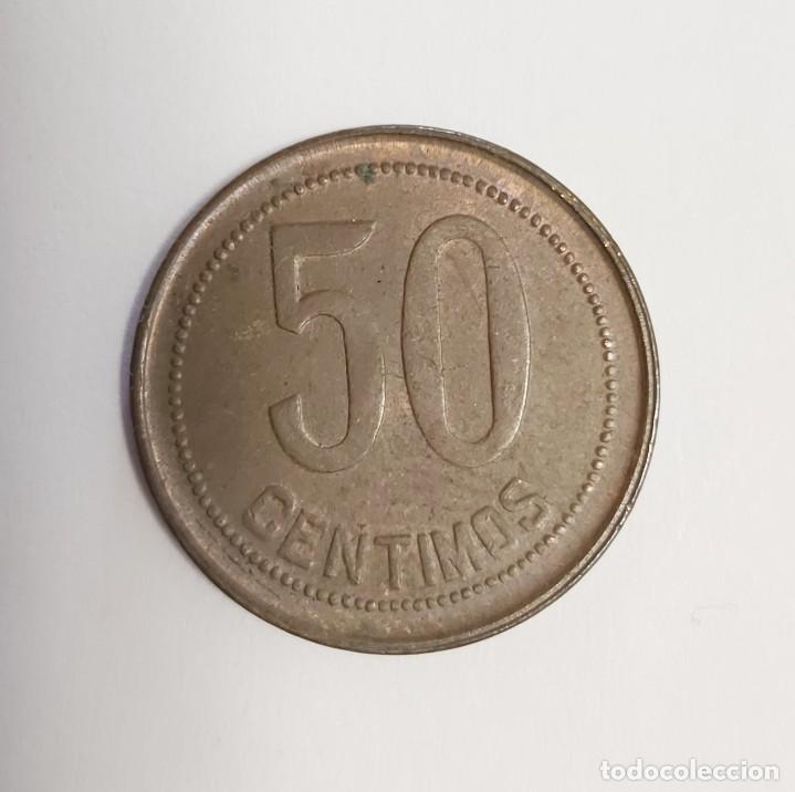 Monedas Rep&uacute;blica: Espa&ntilde;a 50 C&Eacute;NTIMOS 1937 - Foto 2