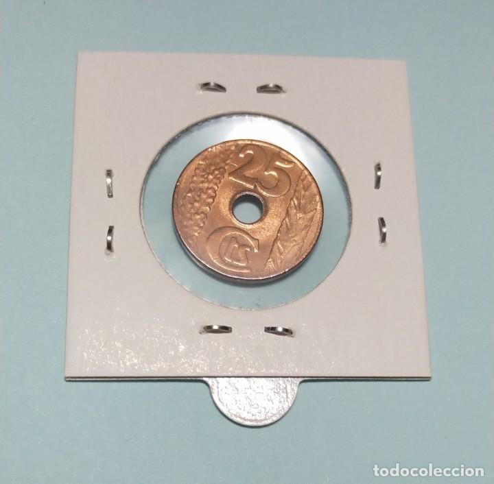 Monedas Rep&uacute;blica: MONEDA DE ESPA&Ntilde;A 25 Cts 1938 - Foto 2