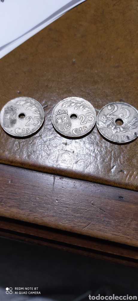 Monedas Rep&uacute;blica: Lote 25 ctms 2927-37 - Foto 2
