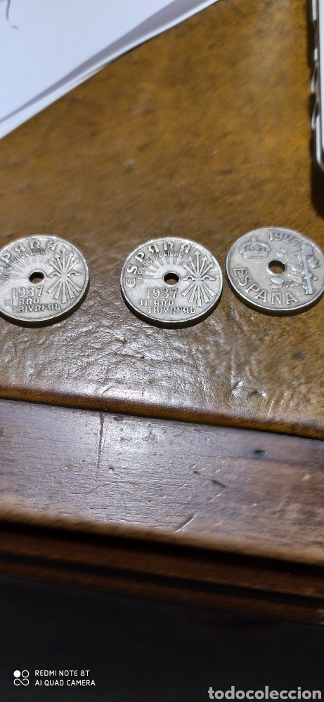 Monedas Rep&uacute;blica: Lote 25 ctms 2927-37 - Foto 1