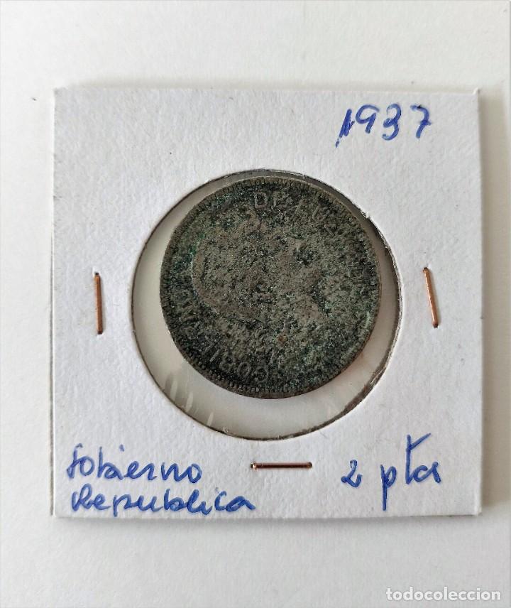 Monedas Rep&uacute;blica: Moneda 2 pesetas - Foto 1