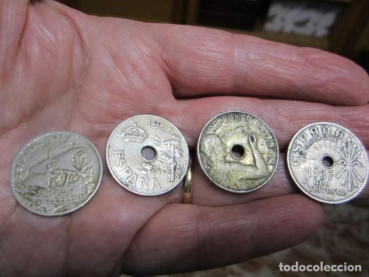 Monedas Rep&uacute;blica: Lote de 4 monedas de 25 c&eacute;ntimos de la 2&ordf; rep&uacute;blica - Foto 1