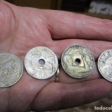 Monedas República: LOTE DE 4 MONEDAS DE 25 CÉNTIMOS DE LA 2ª REPÚBLICA. Lote 226167245