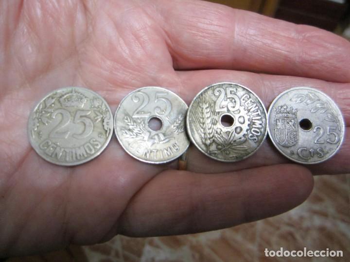 Monedas Rep&uacute;blica: Lote de 4 monedas de 25 c&eacute;ntimos de la 2&ordf; rep&uacute;blica - Foto 2