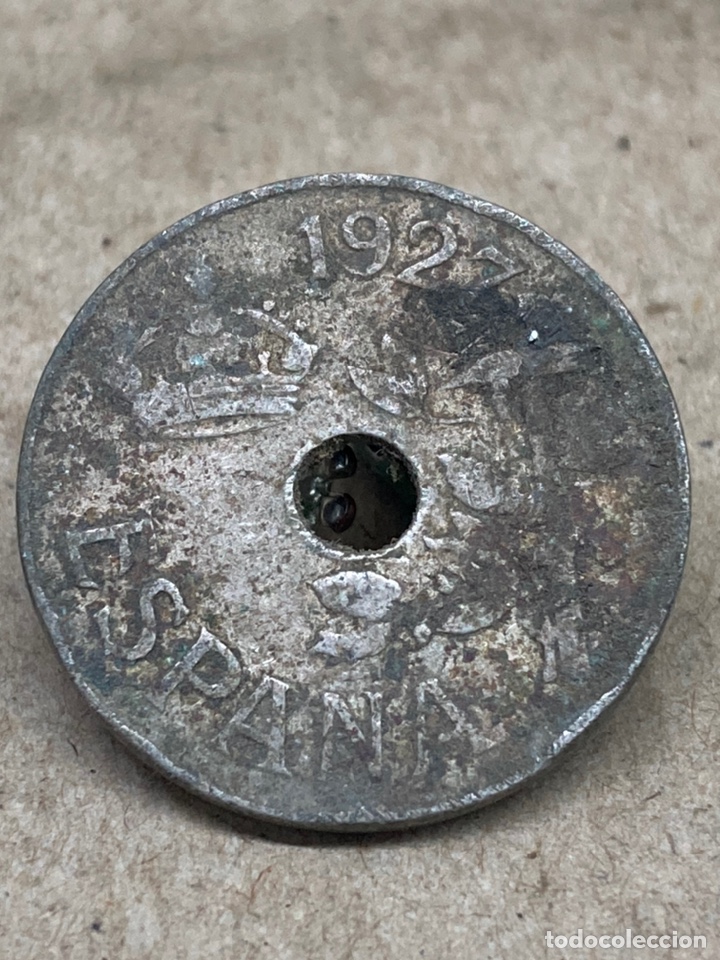 Monedas Rep&uacute;blica: Moneda 1927 25centimos - Foto 2