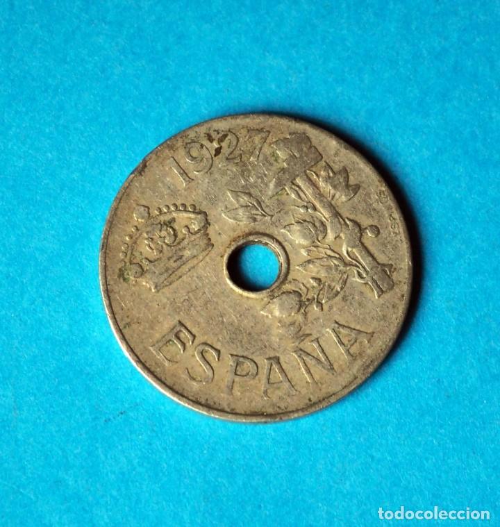 Monedas Rep&uacute;blica: 25 C&Eacute;NTIMOS. . ESPA&Ntilde;A. A&Ntilde;O 1927 - Foto 2