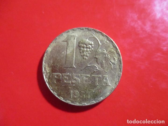 Monedas Rep&uacute;blica: II republica. moneda de 1 pta. 1937 - Foto 2