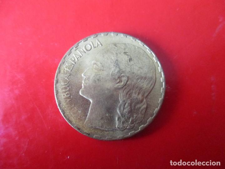Monedas Rep&uacute;blica: II republica. moneda de 1 pta 1937 - Foto 1