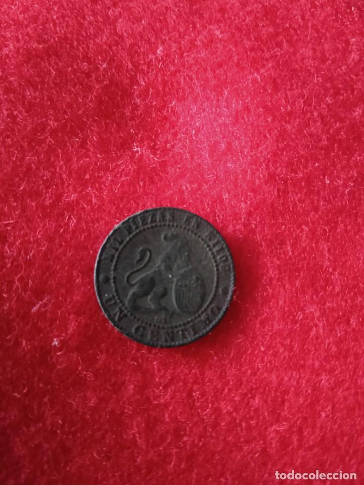 Monedas Rep&uacute;blica: 1 c&eacute;ntimo Gobierno provisional - Foto 2