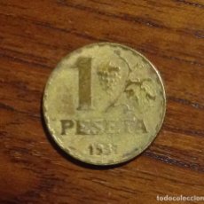 Monedas República: MONEDA DE 1 PESETA, REPUBLICA ESPAÑOLA, AÑO 1937, ALGO GASTADA. Lote 260298180