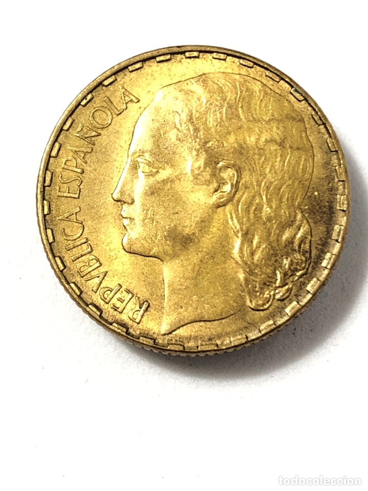 Monedas República: Moneda de 1 peseta de 1937 .EBC + - Foto 1 - 262809935
