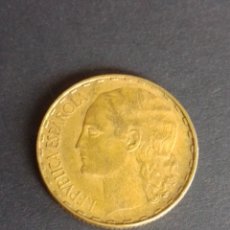 Monedas República: II REPÚBLICA. 1 PESETA DE 1937.
