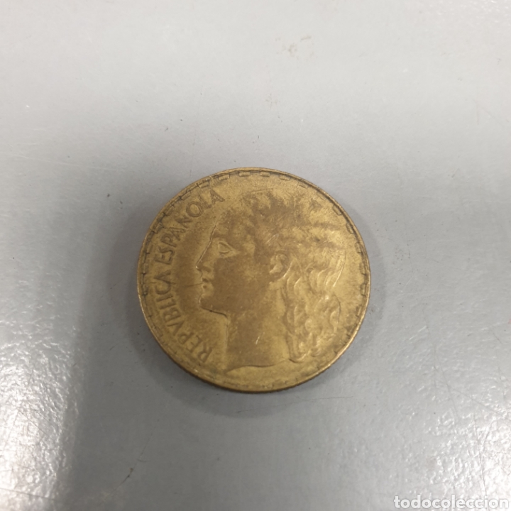 Monedas Rep&uacute;blica: 1 peseta 1937 - Foto 2