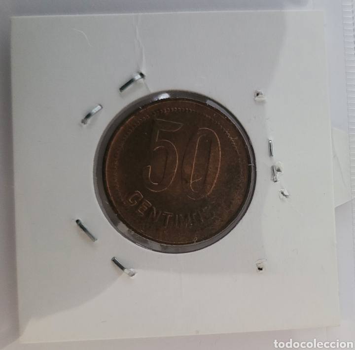 Monedas Rep&uacute;blica: Moneda de Espa&ntilde;a 1937 50 c&eacute;ntimos - Foto 2