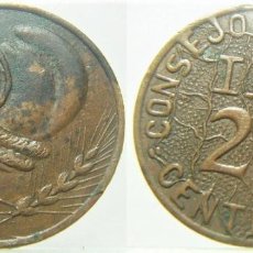 Monedas República: MONEDA DE 25 CENTIMOS DE COBRE DE 1937. CONSEJO MUNICIPAL DE IBI, REVERSO CON MAPA. Lote 278490083