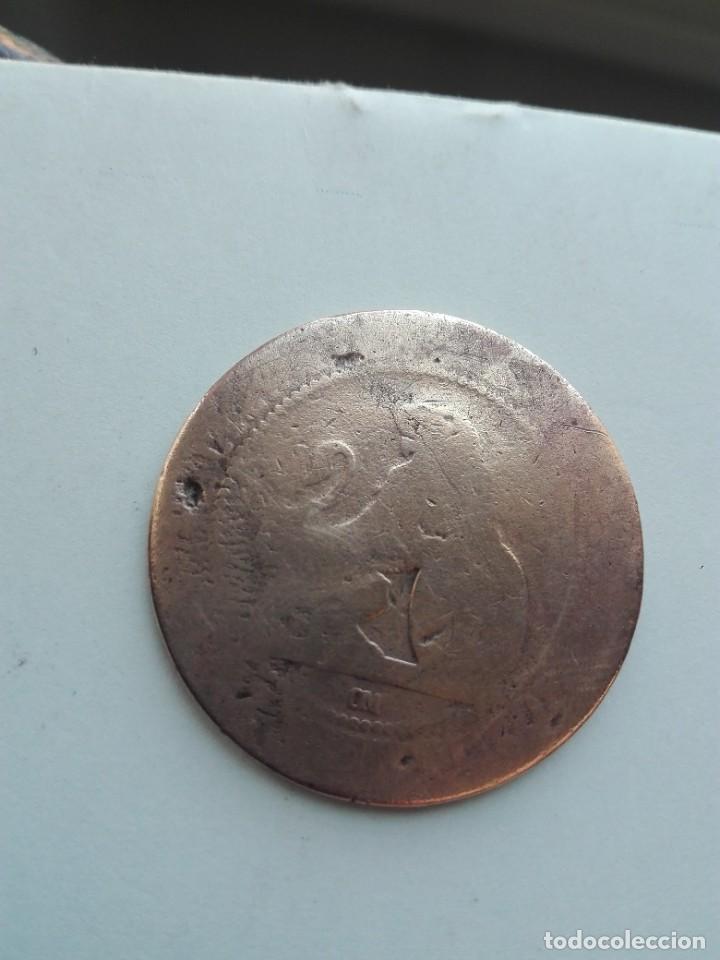 Monedas Rep&uacute;blica: Gobierno provisional 10 c&eacute;ntimos 1870 OM - Foto 2