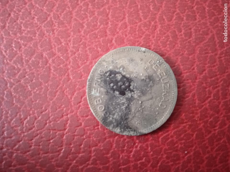 Monedas Rep&uacute;blica: Una peseta 1937 Euzkadi - Foto 1