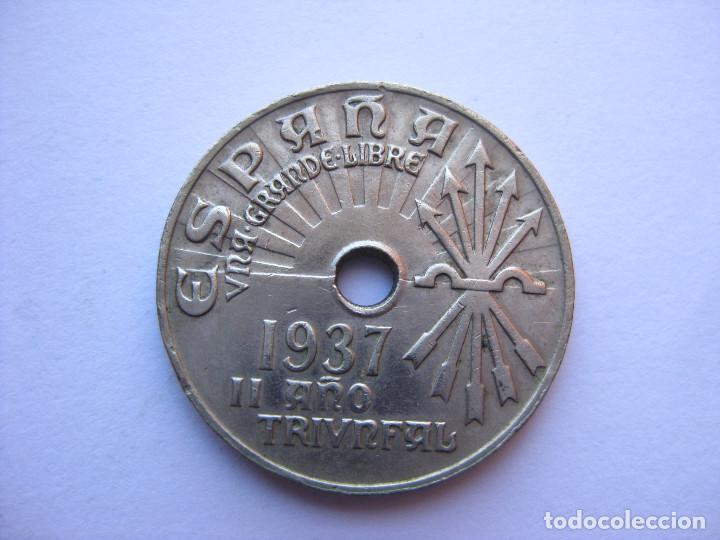 Monedas Rep&uacute;blica: MONEDA ESPA&Ntilde;A 25 CENTIMOS 1937 - Foto 1